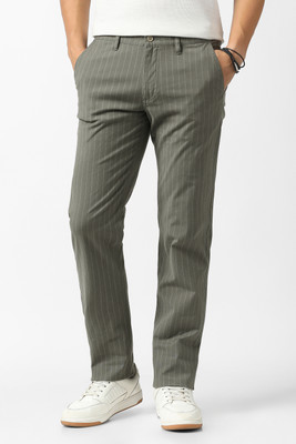 VAN HEUSEN SPORT Slim Fit Men Grey Trousers