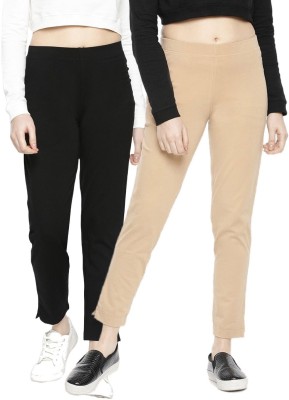 Dollar Missy Slim Fit Women Black Trousers