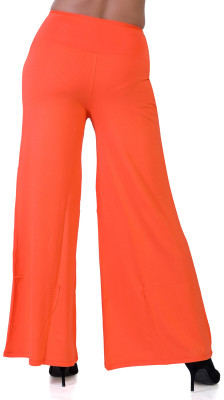 Laasa Sports Flared Women Orange Trousers
