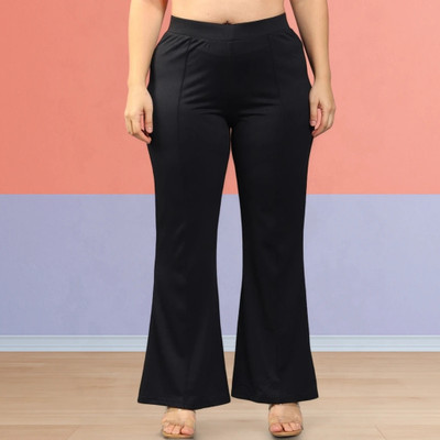 Anitafashion Loose Fit Women Black Trousers