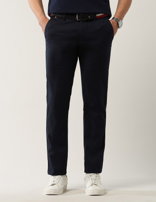Arrow Sport Slim Fit Men Dark Blue Trousers