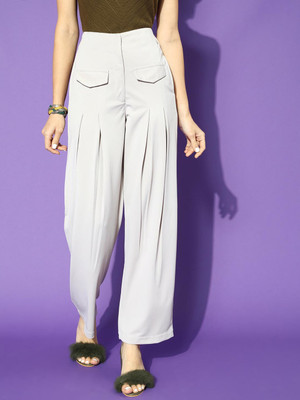 STREET9 Regular Fit Women White Trousers