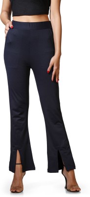 Leriya Fashion Comfort Fit, Slim Fit, Regular Fit Women Blue Trousers