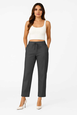 Lexie Straight Fit Women Grey Trousers