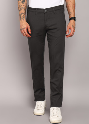 INTEGRITI Slim Fit Men Grey Trousers