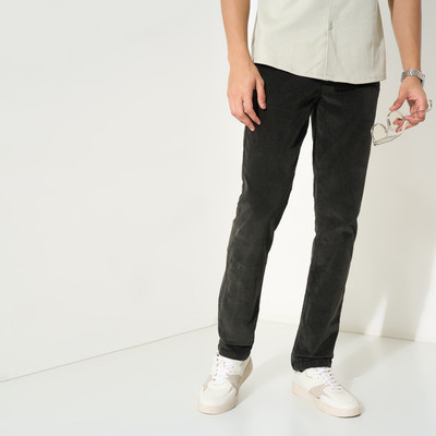 Pantaloons Junior Regular Fit Boys Black Trousers