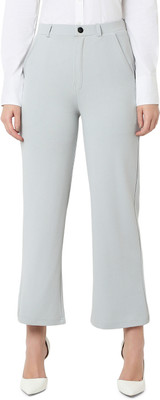 Smarty Pants Flared Women Grey Trousers