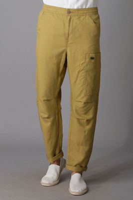 ROOKIES Slim Fit Men Khaki Trousers