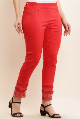 Sellingsea Regular Fit Women Red Trousers