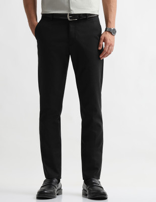 ARROW Regular Fit Men Black Trousers