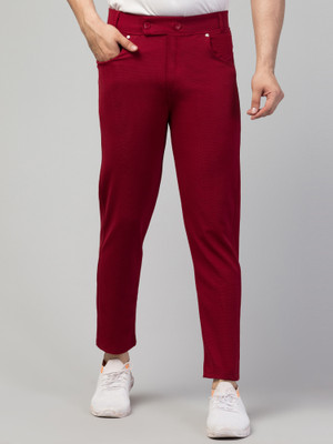 SuhaanGarments Regular Fit Men Maroon Trousers