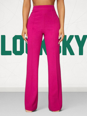 nitafashion Loose Fit Women Pink Trousers
