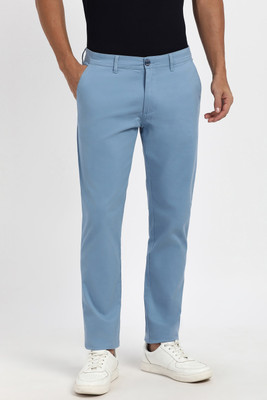 PETER ENGLAND Slim Fit Men Light Blue Trousers
