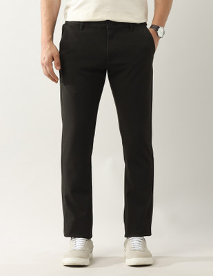 Arrow Sport Slim Fit Men Brown Trousers