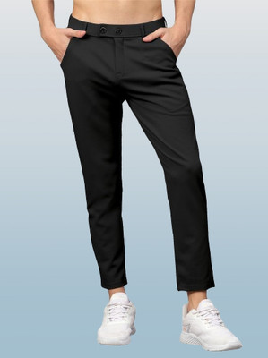 PTC CREATION Regular Fit Men Gold Trousers