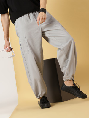 THOMAS SCOTT Regular Fit Men Grey Trousers