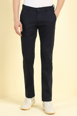 Allen Solly Slim Fit Men Dark Blue Trousers