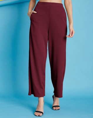 Selvia Relaxed Women Red Trousers