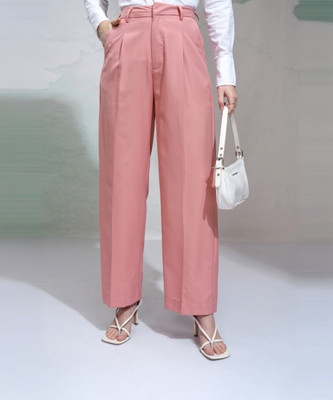 Tokyo Talkies Regular Fit Women Pink Trousers