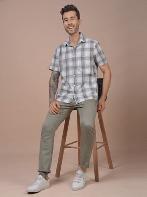 CRIMSOUNE CLUB Loose Fit Men Grey Trousers