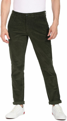 U.S. POLO ASSN. Slim Fit Men Green Trousers