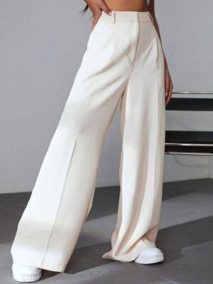 NEXT ONE Loose Fit Women White Trousers