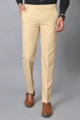 JAGURO Regular Fit Men Khaki Trousers