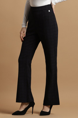 Allen Solly Regular Fit Women Black Trousers