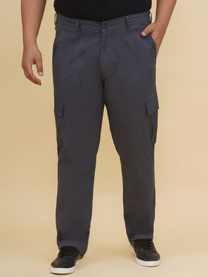 JOHN PRIDE Regular Fit Men Grey Trousers