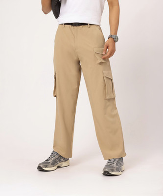 Kook N Keech Tapered Men Beige Trousers