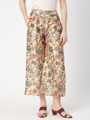 R&B Regular Fit Women Yellow Trousers