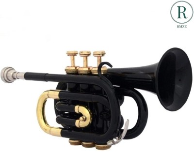 Rmze Poc-007 Black Poc-01 Pocket Trumpet(Lacquer)