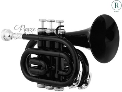 Rmze Professional Z-Black Silver Pocket Trumpet(Lacquer)