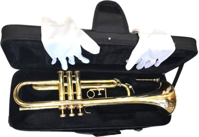 Robin Export Company Premium Quality Bb Trumpet Ultimate Shinning Brass with Bag and Mouthpiece Trumpet Bb key Bb Trumpet(Brass)