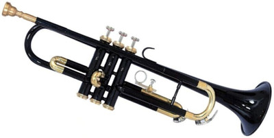 Rmze Standard TRUM-259 Black Bb Trumpet for Beginner or Advanced- Musical instrument Black Bb Trumpet(Lacquer)