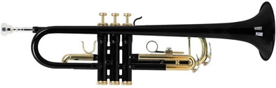 Rmze Professional TRUM-273 Black Trumpet Set for all Players - Musical instrument RMGT-655 Black Gold Bb Trumpet(Lacquer)