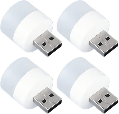 FTM led Night Lamp usb night lamp (pack of 4pic) Led Light(White)