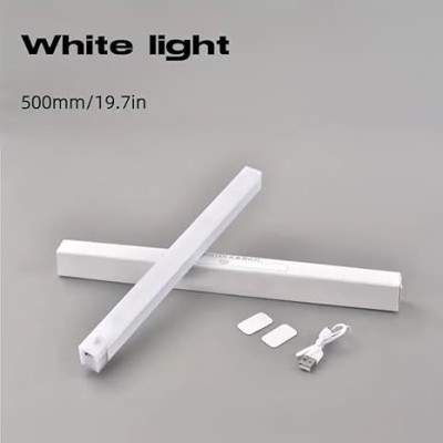 MMTSWorld Rechargeable Wireless Magnetic Motion Sensor LED Light For Kitchen Study Table 3 W 50 cm Tube Light(White)