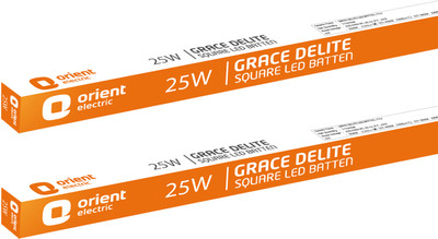 Orient Electric Grace Delite Ultra Slim 25W Batten, Highly Efficient & Surge Protection 25 W 110 cm Tube Light(White, Pack of 2)