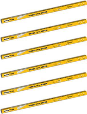 Jaquar Lighting Kubik UltraBatten with High Lumen 20 W 30 cm Tube Light(White, Pack of 6) Jaquar Lighting Kubik UltraBatten with High Lumen 20 W 30 cm Tube Light(White, Pack of 6)