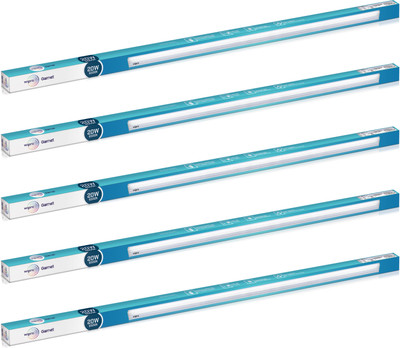 Wipro 20W SQUARE LED BATTEN 20 W 115 cm Tube Light(White, Pack of 5)