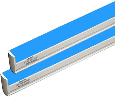 ambert Ambert Blue tube light Energy Efficient & Stylish Lighting Solution 6 W 28 cm Tube Light(Multicolor, Pack of 2)
