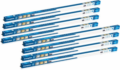 Crompton Trio Batten with three modes 22 W 122.2 cm Tube Light(White, Pack of 8)