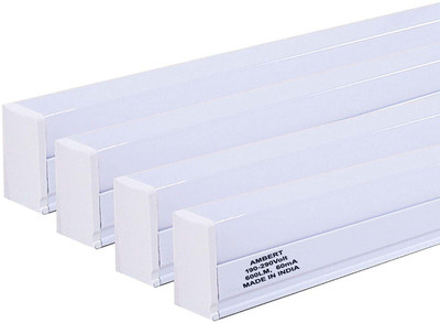 ambert Led Tube 1Ft 6 Watt Cool White Pack of 4 Pcs 6 W 30 cm Tube Light(White, Pack of 4)