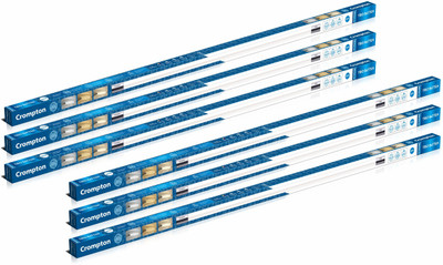 Crompton Trio Batten with three modes 22 W 122.2 cm Tube Light(White, Pack of 6)