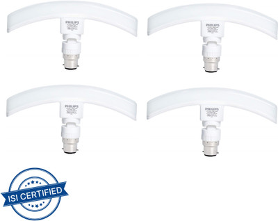 PHILIPS 12W B22 T-BULB CURVEY 12 W 10 cm Tube Light(White, Pack of 4)