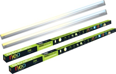 ECOEARTH Neo Wi-Fi Smart Led Wall Batten 20-Watt | CCT - Warm To Cool Feel | Pack of 2 Straight Linear LED 20 W Tube Light(White, Yellow, Pack of 2)