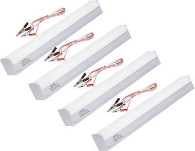 ambert 12 Volt DC Led Tube 6 Watt 6 W 30 cm Tube Light(White, Pack of 4)