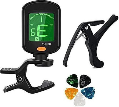 Urban Infotech Guitar Tuner 360 degree Digital Tuner Easy to Use Highly Accurate Clip-on Tuner Best for Acoustic and Electric Guitar Bass Violin Ukulele With Capo & 5 Picks(Design may very) Automatic Digital Tuner (Chromatic: Yes, Multicolor) Automatic Digital Tuner(Chromatic: Yes, Multicolor) Urban Infotech Guitar Tuner 360 degree Digital Tuner Easy to Use Highly Accurate Clip-on Tuner Best for Acoustic and Electric Guitar Bass Violin Ukulele With Capo & 5 Picks(Design may very) Automatic Digital Tuner (Chromatic: Yes, Multicolor) Automatic Digital Tuner(Chromatic: Yes, Multicolor)