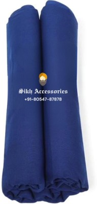 Sikh Accessories 5 Meter 
Sapphire Blue Soft & Light Weight Full Voile Turban Sikh Turban Cloth Solid Dastar